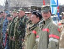 Показные учения добровольцев из числа казаков в Ирбите, 2010 год